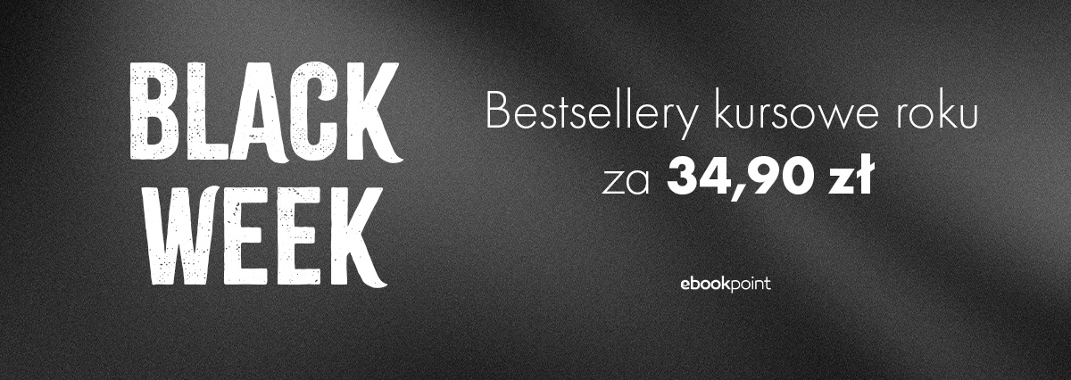 Grafika promocji - Black Week - bestsellery kursowe roku za 34,90 zł
